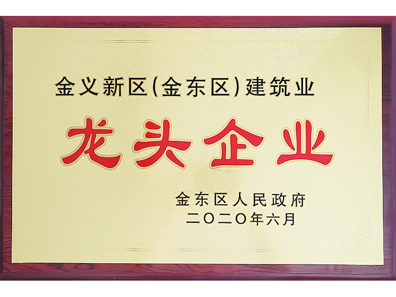 2019年度金东区建筑业龙头企业