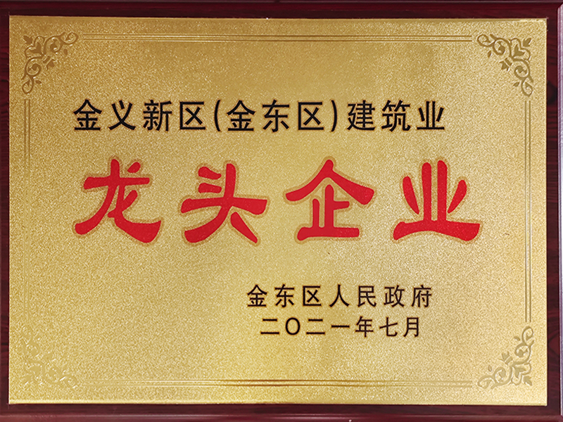   2021年金东区建筑业龙头企业